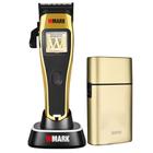 Kit Maquina De Cabelo Shaver Wmark NG 998 Gold NG X1