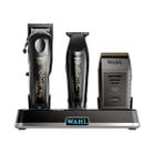 Kit Máquina de Cortar Cabelo Magic Clip Black + Barbeador Shaver Vanish + Base Carregadora Tripla Power Station Wahl