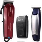 Kit Máquina de Cortar Cabelo Profissional Kemei KM-2600 5021 1102