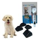 Kit Máquina de Tosa Profissional Cães Pet Pilha Recarregável