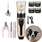 Kit Máquina de Tosa Profissional para Pets Cortador Sem Fio de Alta Potência