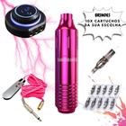 Kit Máquina Wormhole Tattoo Tatuagem Rosa Fonte DUAL MAGIC 3