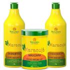 Kit maracujá 1l - shampoo + mascara 1kg + condicionador - natureza cosmeticos