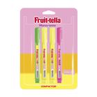 Kit Marca Texto Com Cheirinho Fruit-tella Com 4 Compactor