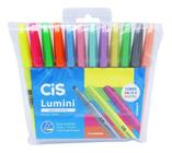 Kit Marca Texto Lumini Neon e Pastel Cis 12 Cores