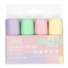 Kit Marca Texto Rotulador Happy 4 Cores - Tilibra - Tendtudo