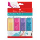 Kit Marca Texto Textliner Pastel 46 MT15464 4 Cores - Faber Castell