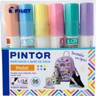 Kit Marcador Pilot Pintor Ponta Média 1.4mm Tons Pastel