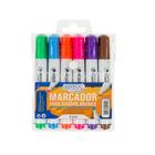 Kit Marcador Piloto Para Quadro Branco Escolar 6 Cores Escolar Professora