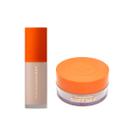 Kit MariMaria Base Matte VelvetSkin BegeClaro2+Pó Delicate