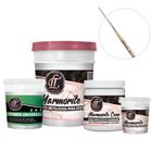 KIT Marmorite 4KG Branco + Primer Universal Gelo 1KG + Cera de Acabamento 700G + Pasta Metalizada Cobre + Pincel 422-2