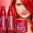 Kit Marsala 3 Passos Shampoo e Condicionador + Máscara Ativador de Tons Vermelhos