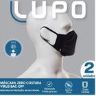Kit máscara bac off preta zero costura - lupo 36004-9001700904