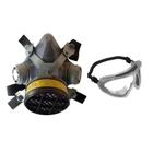 Kit Máscara de pintura carvão ativado e óculos segurança