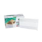 KIT Máscara Descartável De Proteção Facial Tripla Branca 50 Unidades