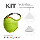 KIT Máscara FIBER Knit Sport + 30 Filtros de Proteção + Suporte - Infantil