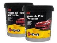 Kit Massa Diamante 3M Perfect-It 1KG Polidor Base Agua Branca 2 Unidades