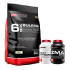 Kit Massa Extrema - Hipercalórico 6 Six Bulking 6kg + ZMA 120 Cáps + Daily Vitaminico 90 Cáps - Bodybuilders