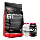 Kit Massa Extrema - Hipercalórico 6 Six Bulking 6kg + ZMA 120 Cáps + Daily Vitaminico 90 Cáps - Bodybuilders