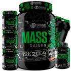 Kit Massa Hipercalórico MASS GAINER + BCAA + Creatina + Glutamina + Colágeno + Shaker - Original Nutrition