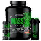 Kit Massa Hipercalórico MASS GAINER + BCAA + Glutamina + Coqueteleira - Original Nutrition