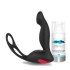 Kit Massageador de Prostata Langer RCT e Gel Lubrificante Dessensibilizante Cliv Intt