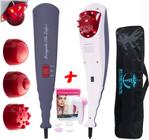 Kit Massageador Elétrico com Infravermelho + Escova Massageadora 5 em1