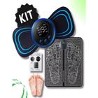 Kit Massageador Elétrico Tapete Massageador e Massageador Cervical pescoço Alivia Dores no Corpo Fisioterapia