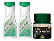 Kit Massagem contra dor e Tensões Musculares: 2 Gel de Arnica Natu Life + Gel de Alecrim Ultra refrescante Fitogel