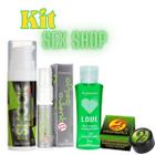 Kit Massagem Sensual Óleo Love Lubrificante Shock Plus - Sofisticatto