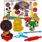 Kit Massinha De Modelar Colorida Sanduicheira Mickey Mouse Brinquedo Com Acessórios 5 Potinhos De Massa - Cotiplás - Cotiplas