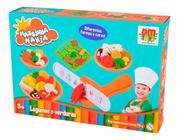 Kit Massinha De Modelar Mania Legumes E Verduras Comidas - Dm Toys