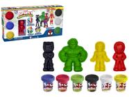 Kit Massinha Marvel Spidey e Amigos Cotiplas - com 4 Moldes