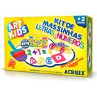 Kit Massinhas de Modelar Infantil Acrilex Letras e Números
