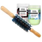 Kit massoterapia pimenta negra gel crioterápico rolo ventosa