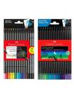 Kit material escolar 1 caixa de lápis de cor 12 cores EcoLapis Faber Castell + 1 caixa de lápis de cor 15 cores frias