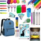 Kit Material Escolar Completo Caderno Mochila Ensino Médio Caneta Gel Canetas Ponta Fina Faculdade