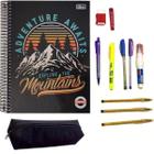  Kit Material Escolar Masculino Essencial Caderno 160Fls