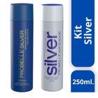 Kit Matizador + Shampoo Desamarelador Silver 250ml PROBELLE