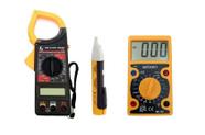 Kit Medição Alicate Amperímetro Multímetro E Detector Tensão