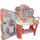 Kit Médico Brinquedo Educativo Crianças 17 Acessórios - Rosa