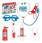 Kit Médico Brinquedo Profissões Com Estetoscópio Acessórios