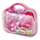 Kit Médico Com Som Maleta Crianças Divertido Doutora Rosa - Dm Toys