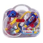 Kit Médico Infantil Brinquedo Maleta Doutor 14 Pçs Luz Som - DM Toys