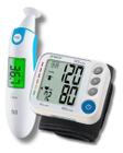 Kit Medidor De Pressão Arterial + Termometro Infravermelho Testa Ouvido Profissional Doméstico