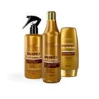 Kit Mega Banho Verniz Forever Liss Shampoo, Cond e Queratina