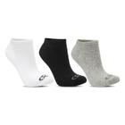 Kit Meia Olympikus Cano Curto C/ 3 Pares Masculino - Branco+Cinza+Preto