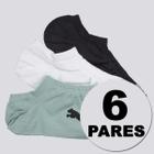 Kit Meia Puma Sapatilha 6 Pares Basic