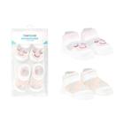 Kit meia transparente - 2 pares - tamanho rn 0300222- pimpolho