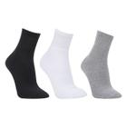 Kit Meia Trifil Cano Médio Atoalhada 3 Pares Masculino